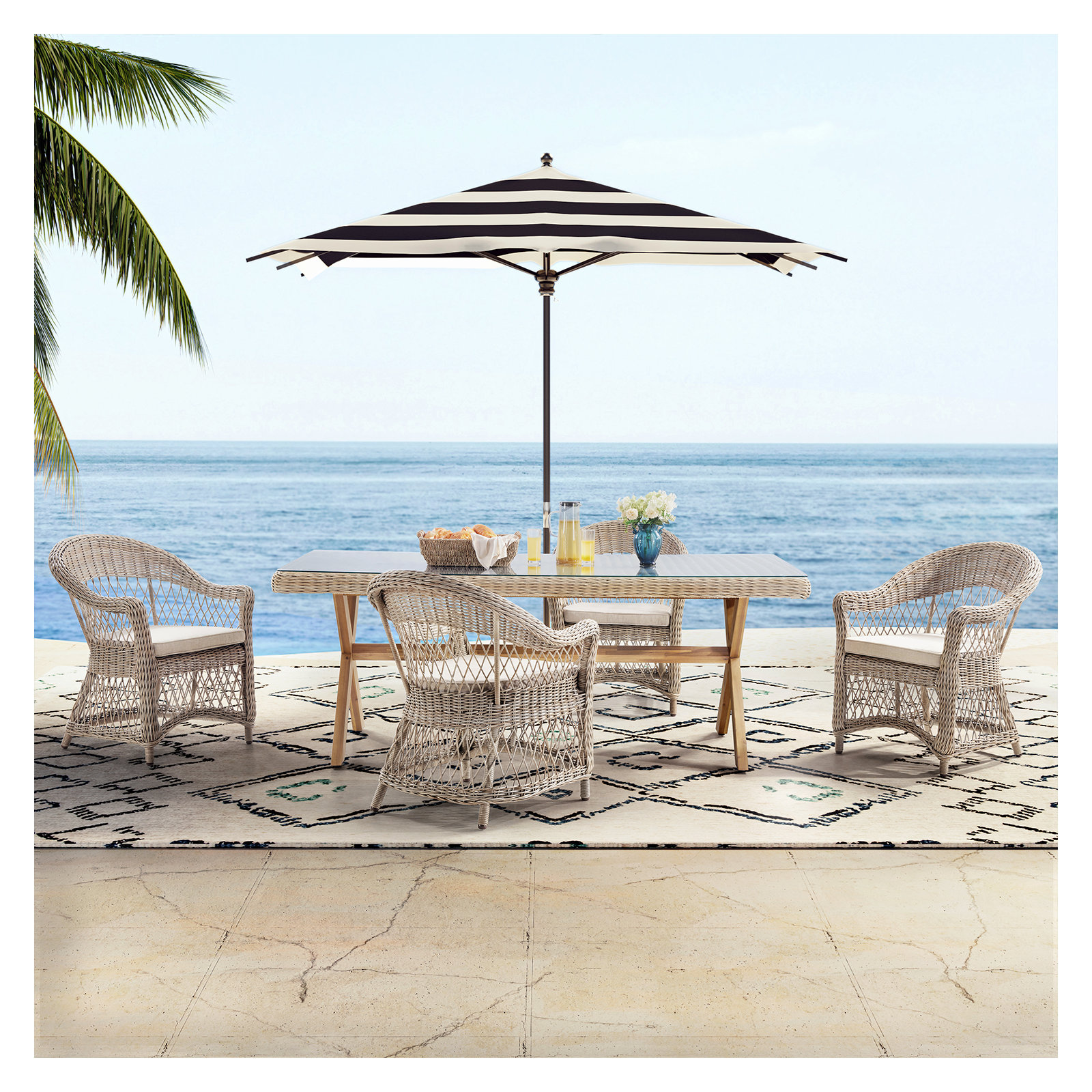 Cascade Outdoor Dining Armchair Set Of 2