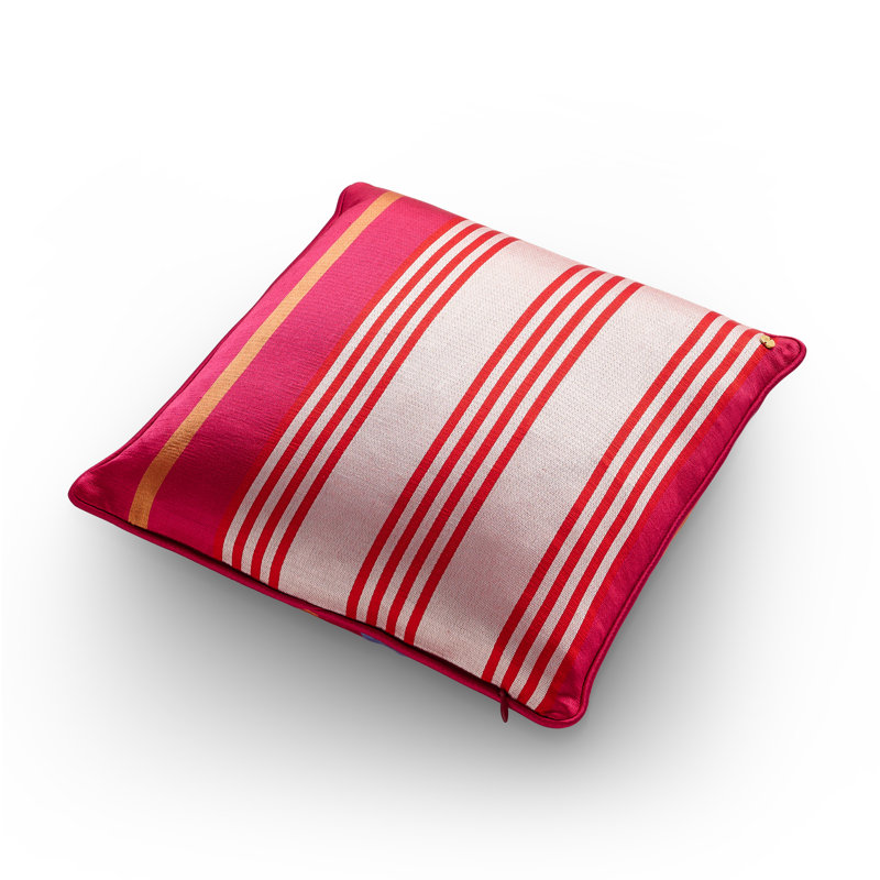 Kutnu Double Face Multi Stripe Pillow, Blue
