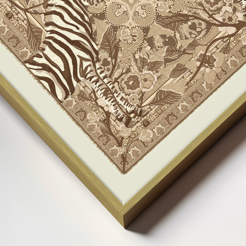 Jungle Courtship, 40" H x 40" W, Gold