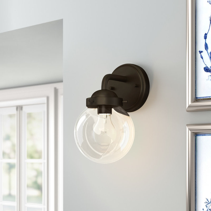 Wason Steel Armed Sconce, Oil Rubbed Bronze