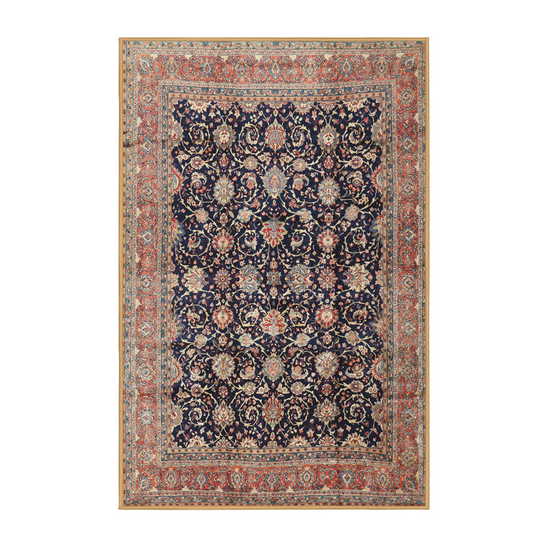 Tapis brun à motif oriental, Rectangle 5 pi x 7 pi
