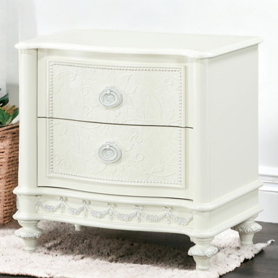 Table de chevet 2 pour chambre à coucher - Élégante pièce décorative avec 2 tiroirs