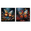 Butterfly Fantasy Flight - Ensemble de 2 insectes et insectes carrés-661711497-661711494