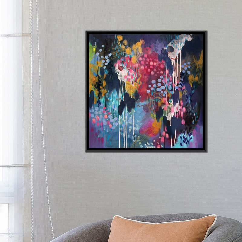 «Blue Velvet» par Stephanie Corfee, impression sur toile, H 12 po x l 12 po x P 0,75 po, Pas de tapis, Toile tendue