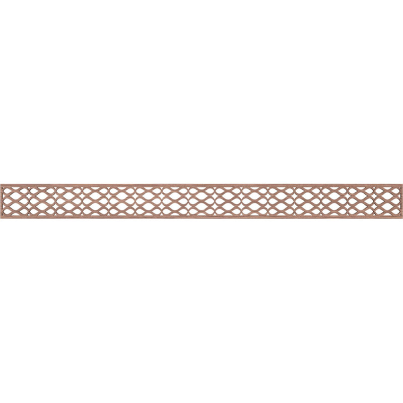 Moulure de panneau Somerset, H 4 po x l 46,375 po x P 0,25 po, Noyer