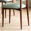 Ensemble de 4 chaises rembourrées de salle à manger modernes, ensemble de tissu à dossier incurvé-1664614295-1664614287