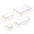  25 Piece Clear Plastic Drawer Organizer Set with Stackable Design 4 Sizes
