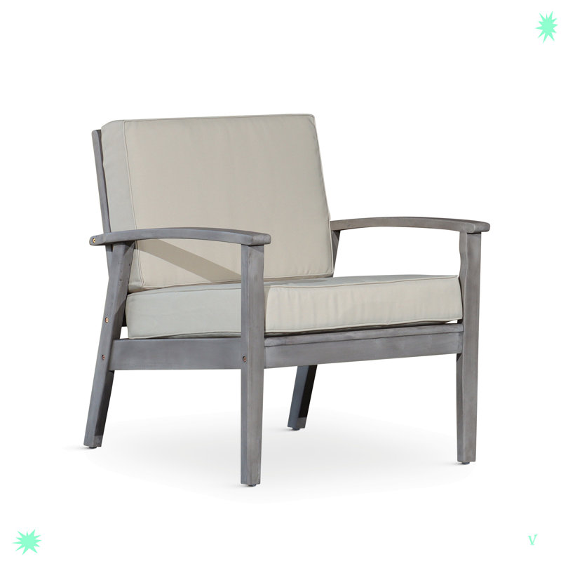 Méridienne d'extérieur en bois Durane, Gris, Argent