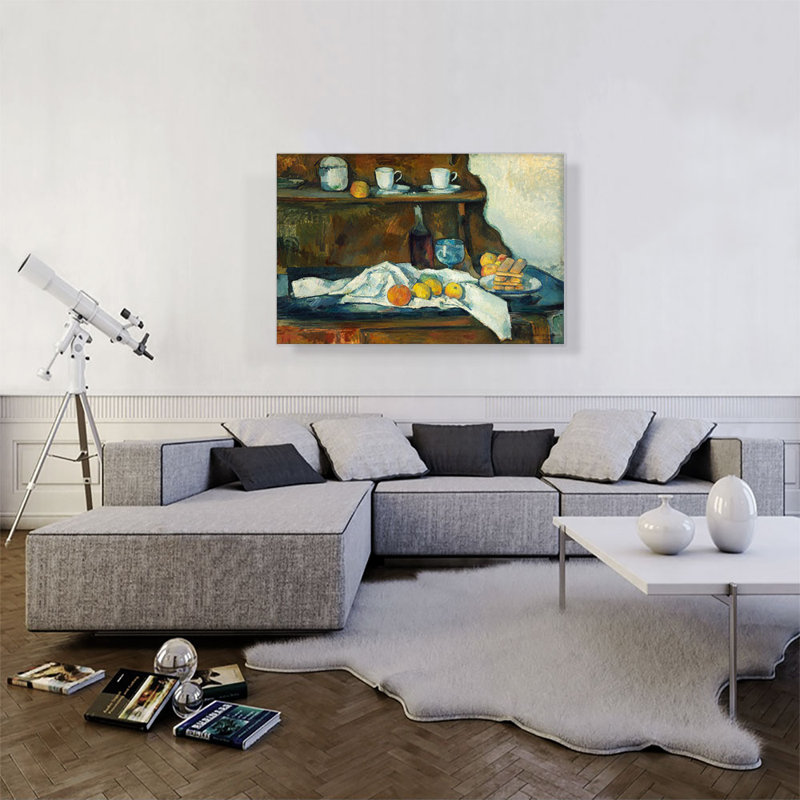 The Buffet 1887 - Impression, H 26 po x l 40 po x P 0,75 po