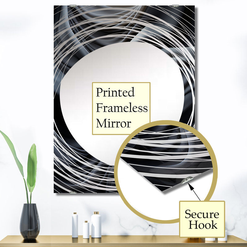 Grand miroir mural Gaumer - Collages abstraits MIR131686, 40 po x 30 po