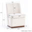 Fauteuil d'appoint rembourré avec accoudoirs à dossier plein et chaise demi-tonneau avec base en bois massif-864772986