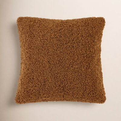 Teddy Soft Plush Textured Boucle Cozy Fluffy Classic Chic Modern Rustic Decorative Pillow