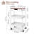 3-Tier Stainless Steel Rolling Cart with Drawer, Metal Utility Cart with Wheels, Salon Trolley Cart, Storage Cart,Bathroom Cart,Metal Cart,Printer Stand-89259769