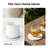 White Marble Coaster Set - 8 Piece