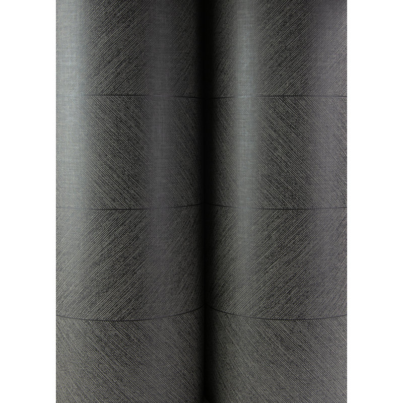 Papier peint à chevrons indigo Kallam, Brun