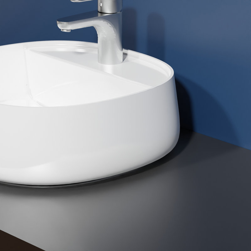 Mood 17.7'' L Bathroom Sink, Glossy White