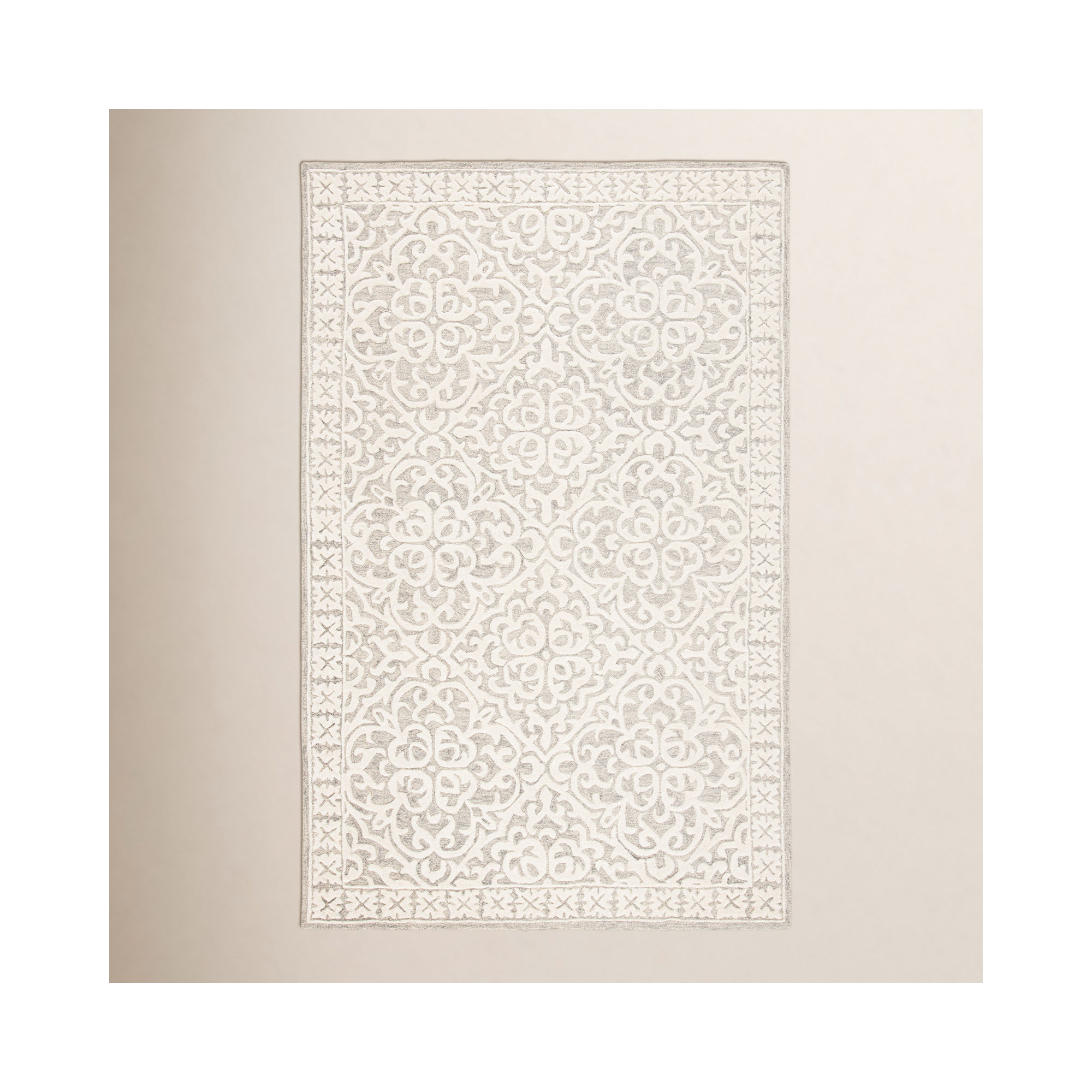 Aude Handmade Wool Rug, Rectangle 3' x 5'