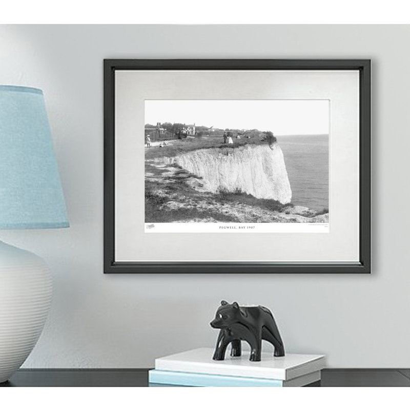 Pegwell, Bay 1907 by Francis Frith - Single Picture Frame Print, 60cm H x 80cm W x 2.3cm D
