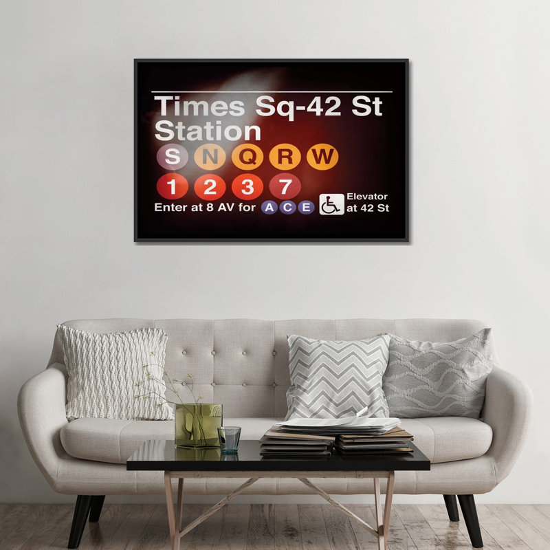 "Subway Times Square - 42 Street Station" par Philippe Hugonnard, impression sur toile tendue, H 18 po x l 26 po x P 1,5 po