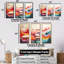 «Colorful Fantasy Mountain Landscape I», reproduction d'art murale abstraite-838939600-838939615