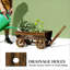 Petit chariot à fleurs brouette, jardinière mobile en bois