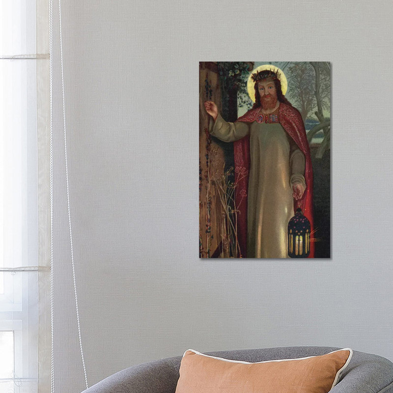 The Light Of The World by William Holman Hunt - Wrapped Canvas Print, 66.04 cm H x 45.72 cm W x 3.175 cm D