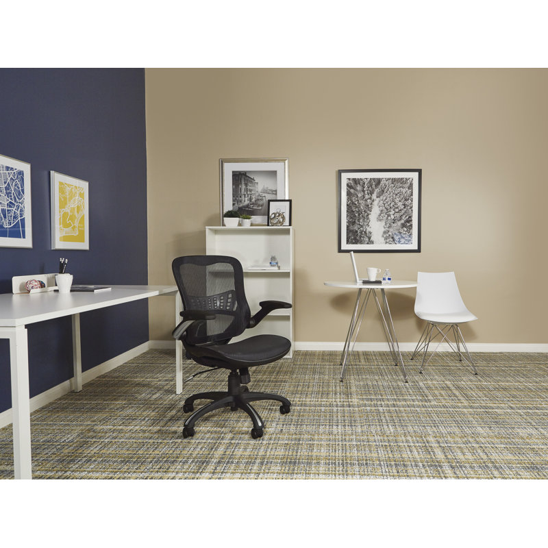 Black Mesh Executive Swivel Office Chair with Lumbar Support
