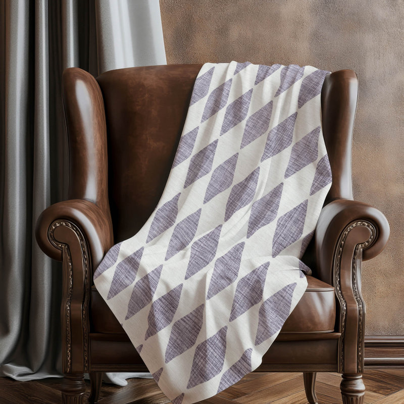 Jeté en sherpa Addison ASB578, Mauve