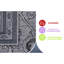 Tapis gris 5 x 7 po-1192401258