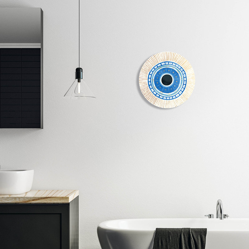 " Patterned Evil Eye Symbol Geometric " by Ziwei Li