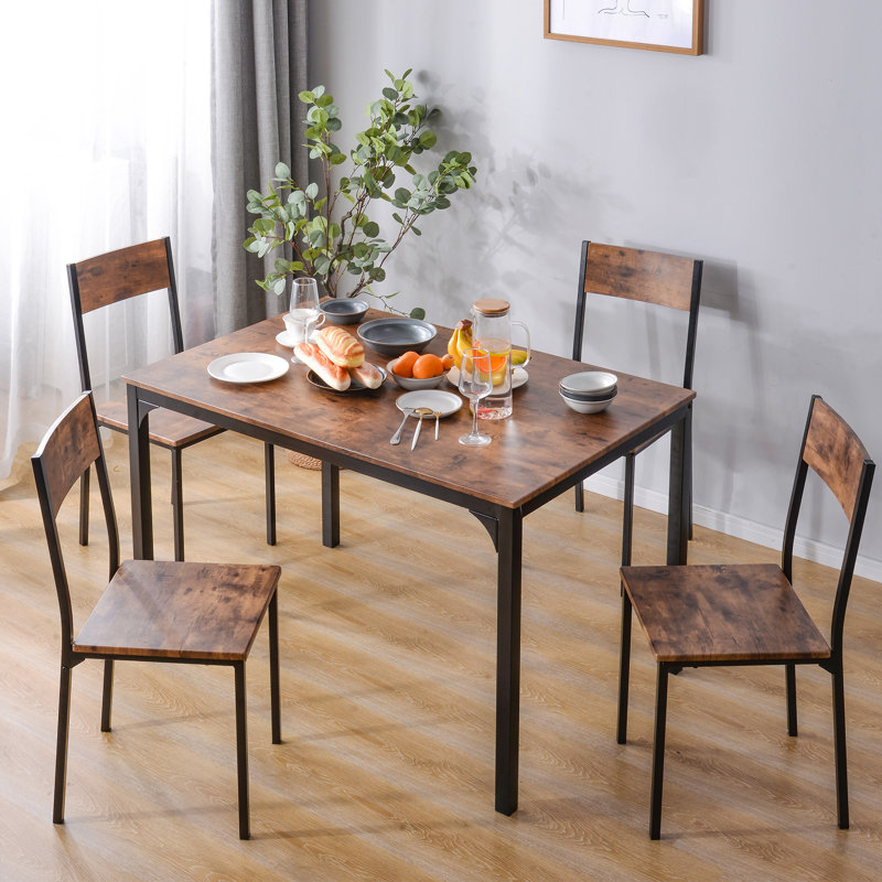Addalynn 4 - Person Patio Dining Set with Rectangular Table