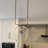 U shaped Brushed Nickel glass pendant-103484915-107505102