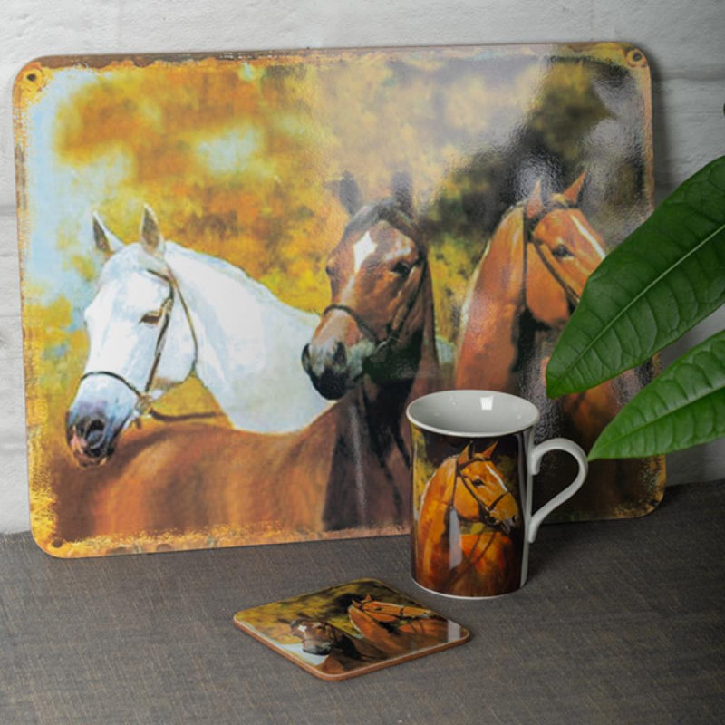 Napperons, ensemble de 4 chevaux