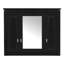 Armoire murale de salle de bain avec miroir et 5 tablettes-1604140598