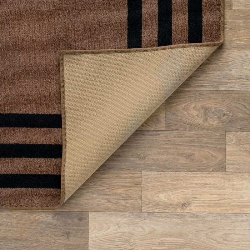 Tapis d'intérieur tissé à la machine Bolk, 2'x10', Brown