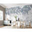 Papier peint amovible scandinave à branches et feuilles nordiques gris-1923545451