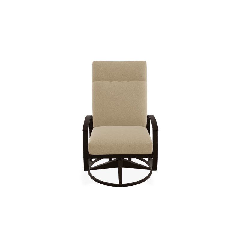 Belle Isle Outdoor Swivel Lounge Chair, Canvas Navy Sunbrella® Canvas, Kona P10, Textured Kona