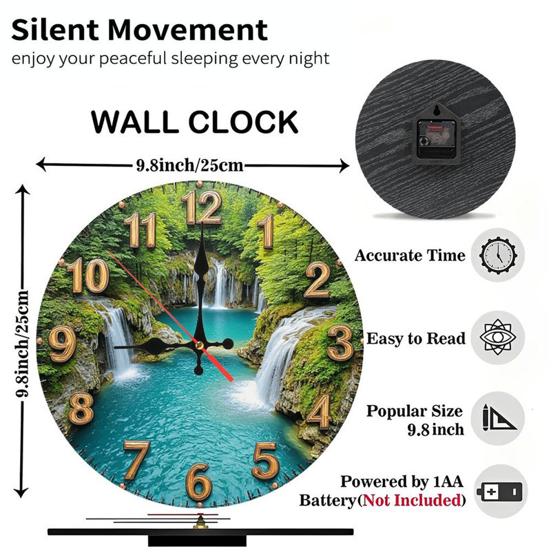 Horloge murale Waterfall