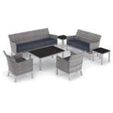 Argento And Travira Outdoor - Piece Conversation Set