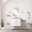 Meuble-lavabo simple 24 po X P 18 po D, comptoir en acrylique, 18 po Ensemble miroir et robinet-2146801176