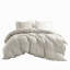 Ensemble de housse de couette 3 pièces en coton gris pour lit king californien-136110678-136110680