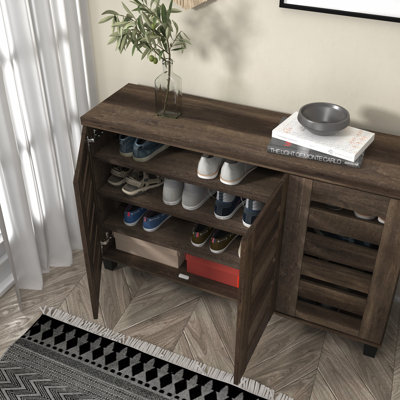 Millan 16 Pair Shoe Storage Cabinet