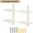 Invisible Floating Bookshelf For Wall, 4 Tier Vertical Spine Bookshelf,2 Pack Black-1014260897