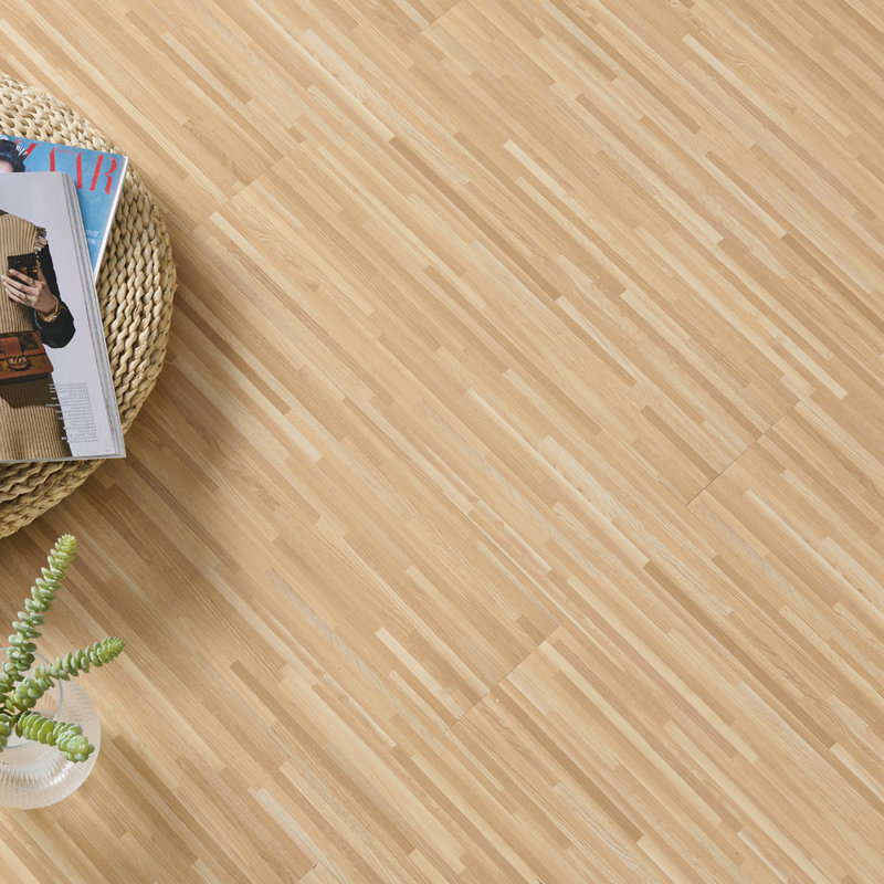 Self Adhesive Vinyl Flooring with Wood Effect Vinyl Tile , Oak Strips