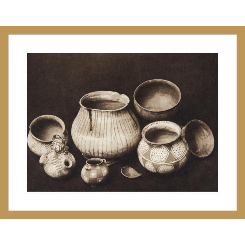 Mohave Still Life (The North American Indian v. II. Cambridge MA: The University Press 1908) par Edward Sheriff Curtis, impression par estampe numérique encadrée