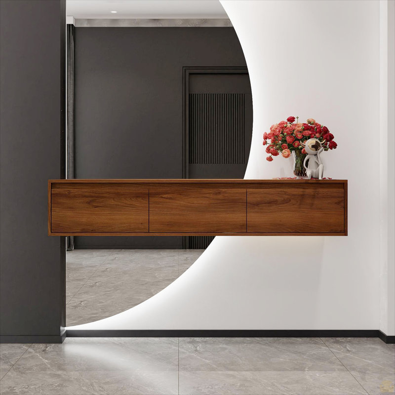 Armoire de salle de bain 60 po, tiroir à fermeture en douceur, montage flottant (meuble-lavabo seulement, sans lavabo)