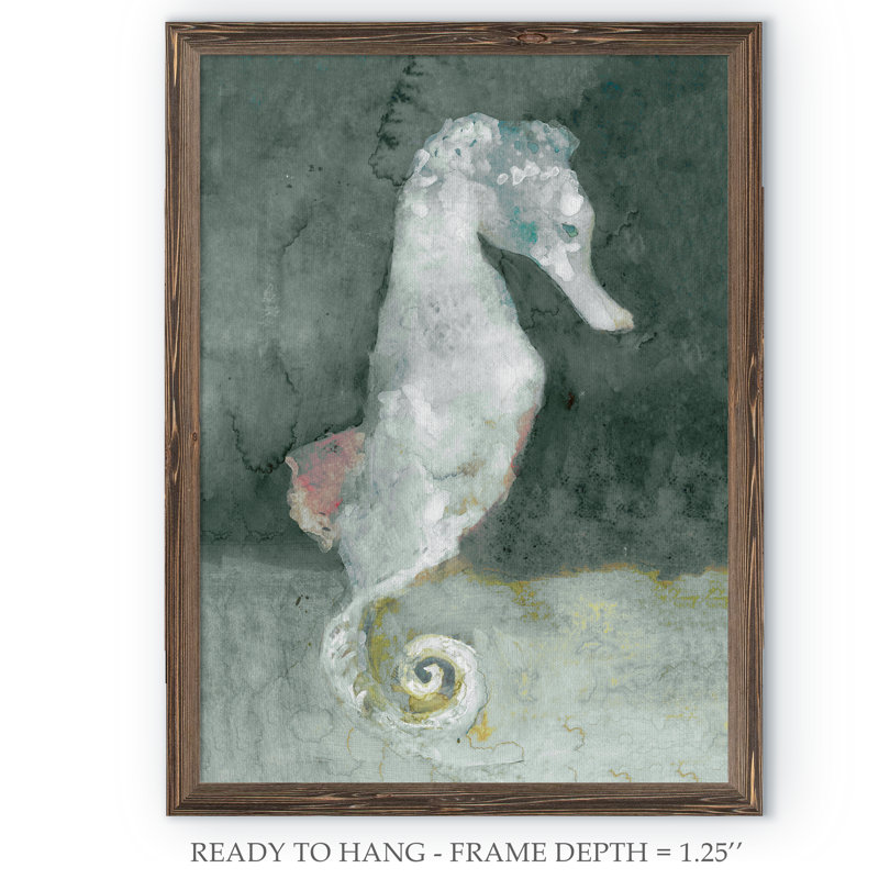 Aquatic ii, reproduction d’art encadrée, Espresso Framed Canvas, H 32 po x l 44 po x P 1,3 po