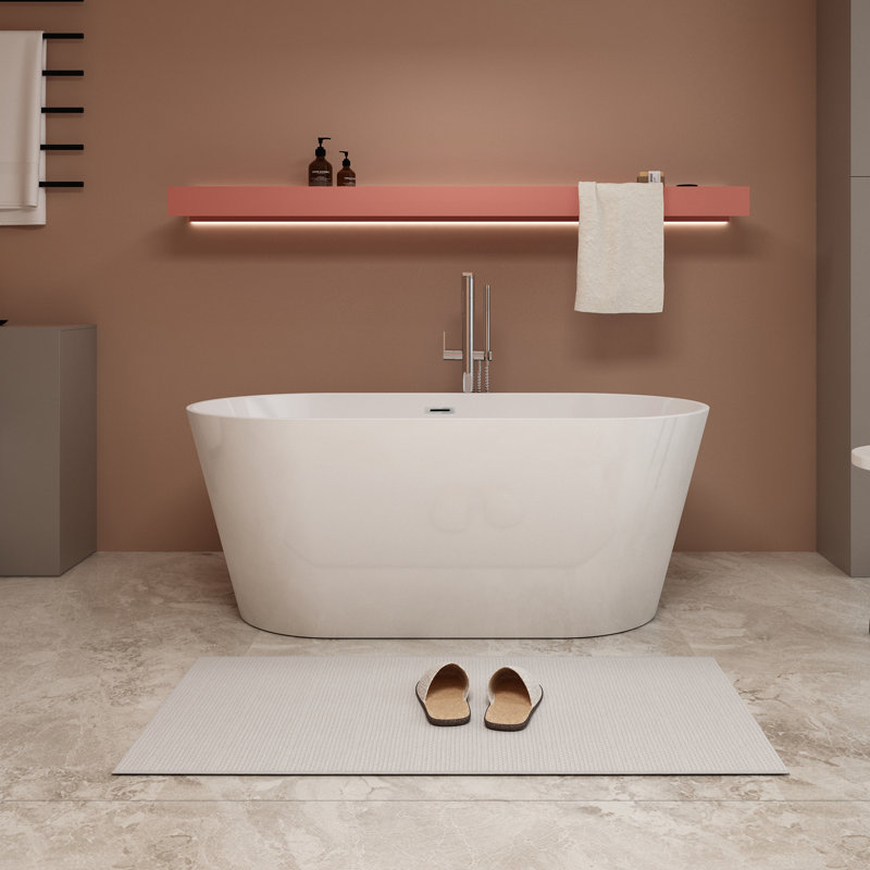 67'' x 32.62'' Freestanding Acrylic Bathtub