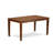 7 Piece Dining Table Set Consist of a Rectangle Wooden Table and 6 Dining Room Chairs, 36x60 Inch, Mahogany-126045956-126045953