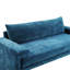 Canapé rembourré 3 places en chenille de 80,7 po avec accoudoirs larges, coussin épais, dossier ergonomique pour le salon, la chambre à coucher ou le bureau, bleu-133232701-133232704